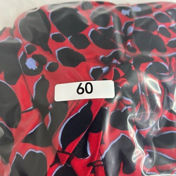 Chico's Women's Red Leopard Print Mock Neck Tee Casual Top Size 3 (XL) - Picture 12 of 12